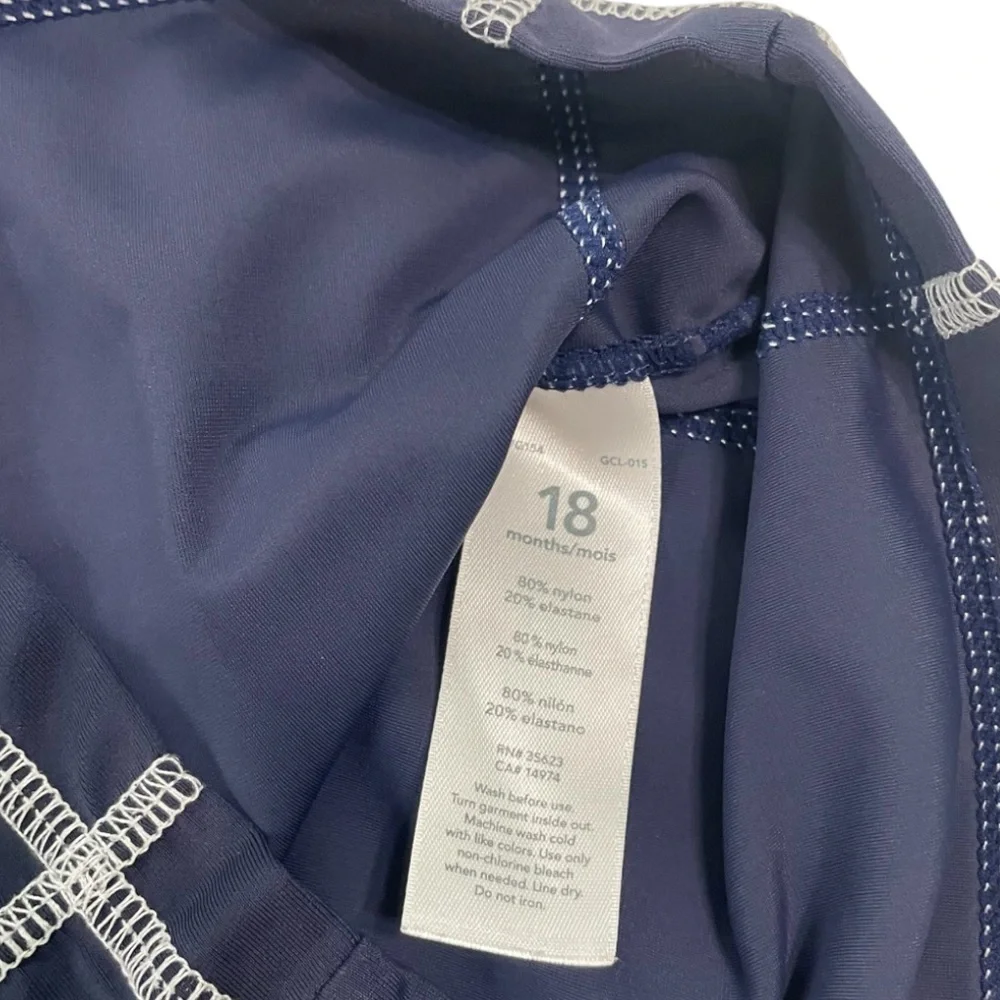 Carter's Orange and Navy Boys Swim Rashguard Set
